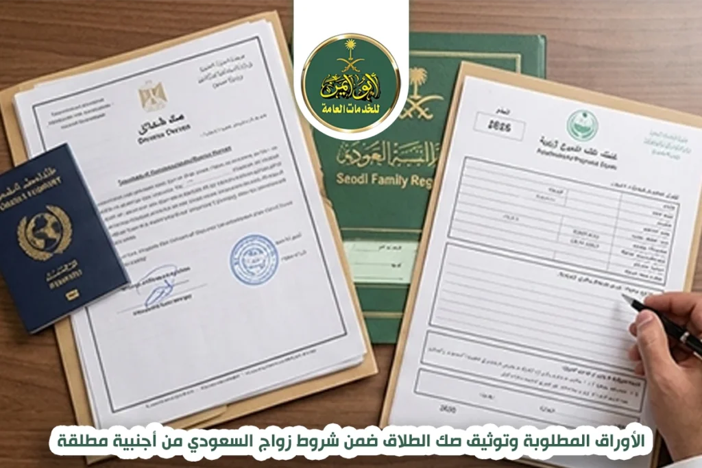 الأوراق المطلوبة وتوثيق صك الطلاق ضمن شروط زواج السعودي من أجنبية مطلقة