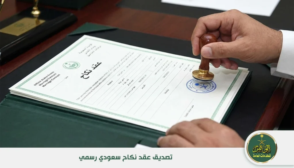 تصديق عقد نكاح سعودي رسمي تصديق عقد نكاح سعودي رسمي