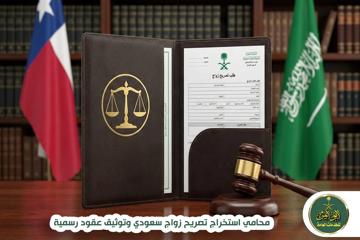 محامي استخراج تصريح زواج سعودي وتوثيق عقود رسمية