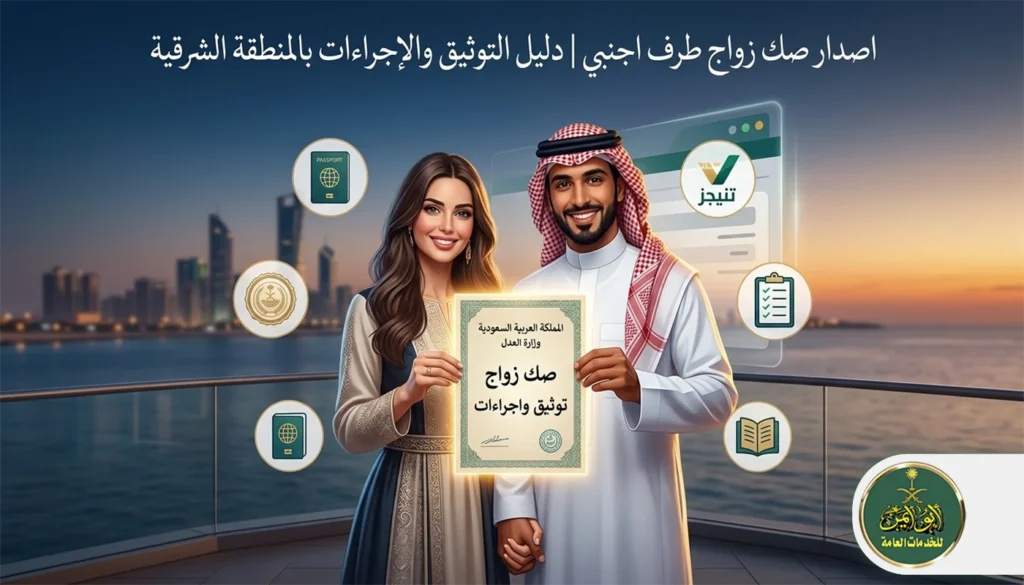 اصدار صك زواج طرف اجنبي