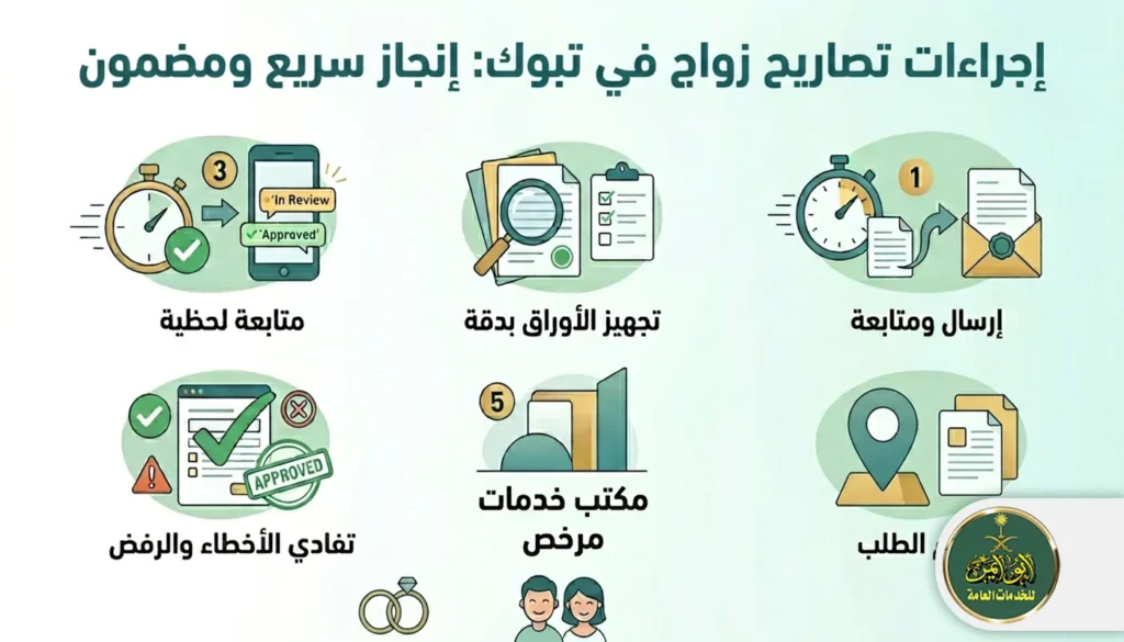 اجراءات تصاريح زواج في تبوك