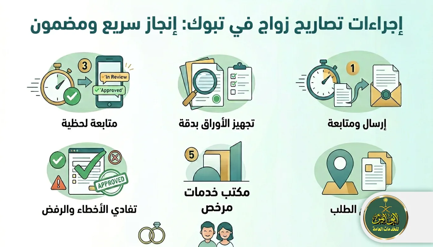 اجراءات تصاريح زواج في تبوك